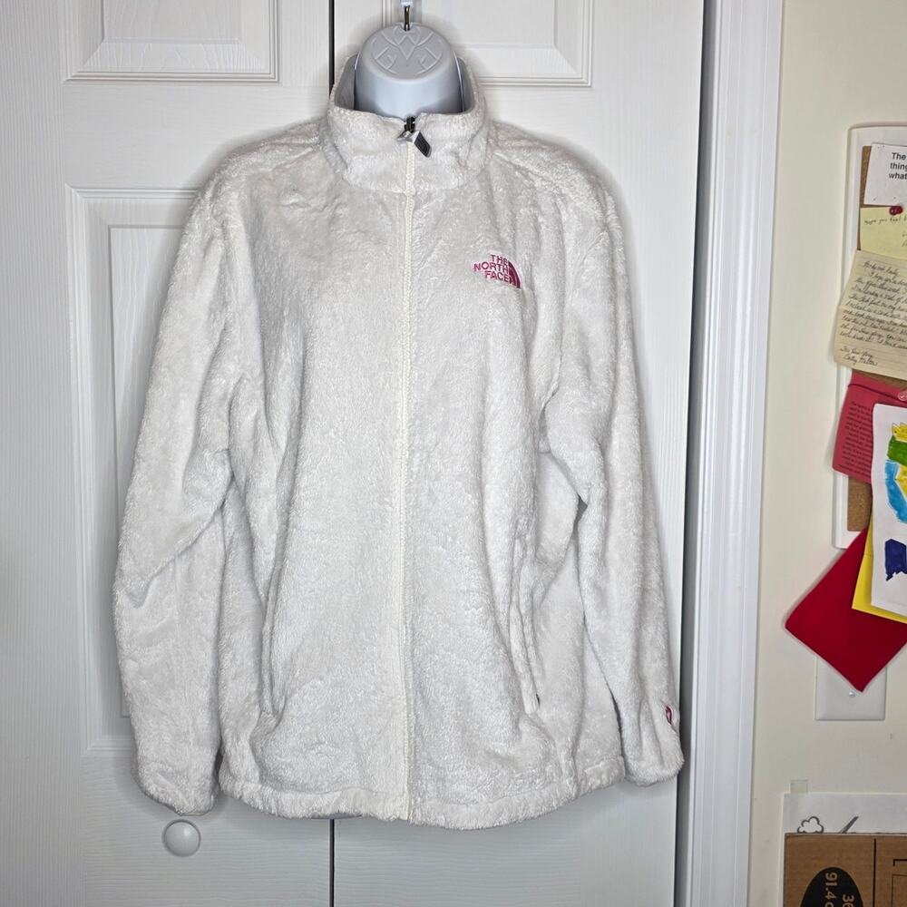 North Face Pink Ribbon Fleece Jacket Size XL. - Picture 2 of 10
